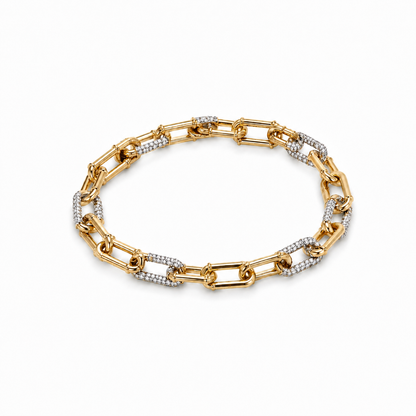 Celeste Link Bracelet~ 18K Yellow Gold 3.83 carats