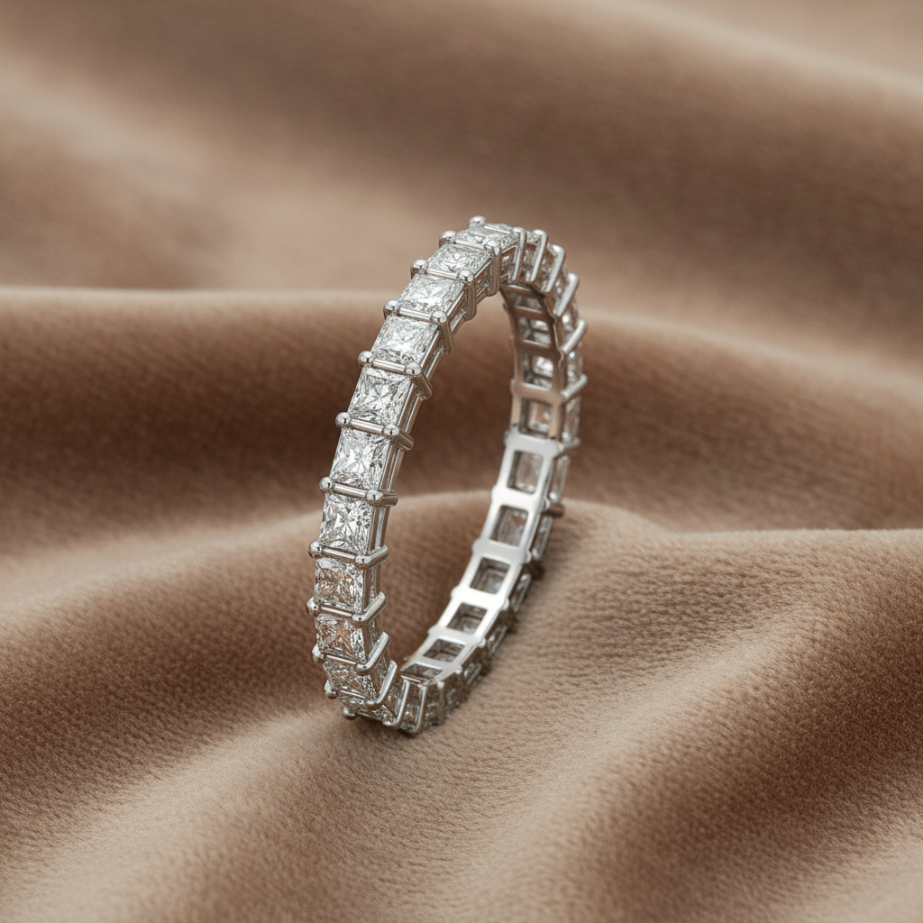 Lab Grown Diamond 9174946 ~ Princess Cut Eternity Band