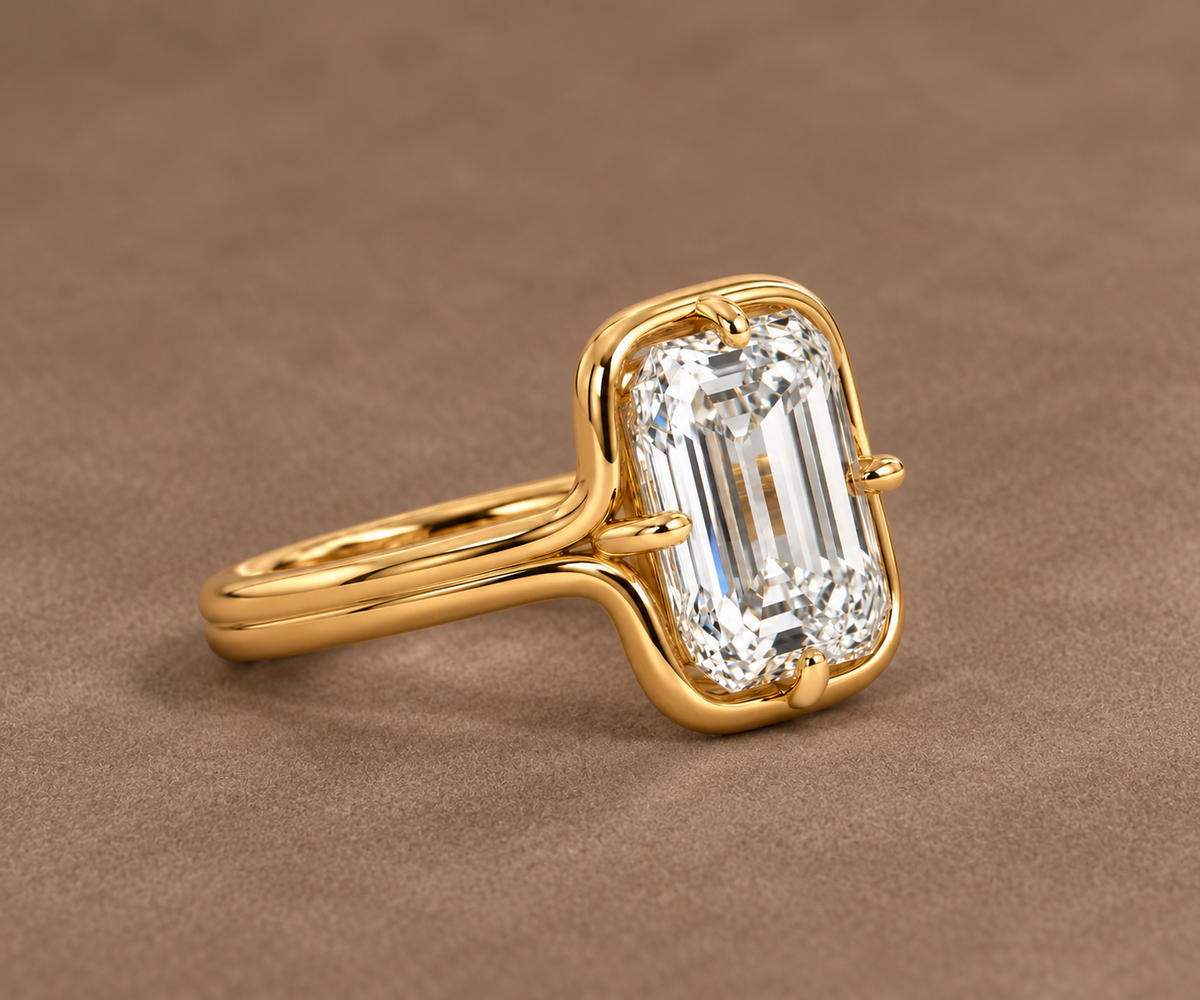 Lab Grown Diamond Engagment Ring Ashoka Cusion Cut~ Odette 5.53 carats