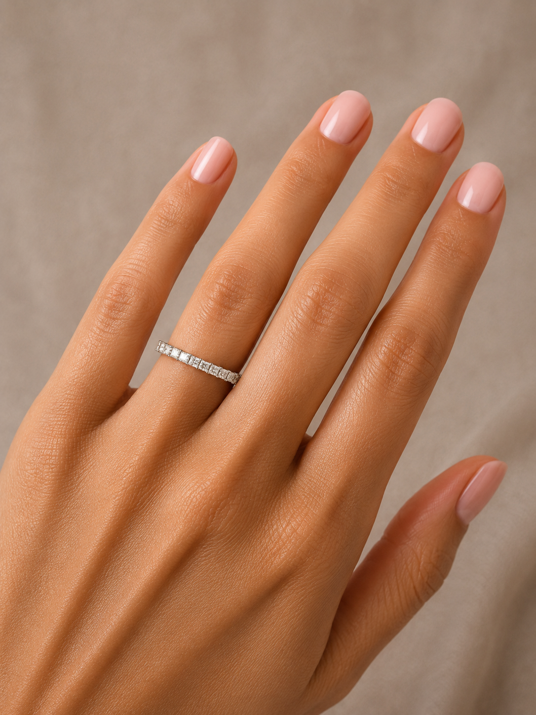 Lab Grown Diamond 9174946 ~ Princess Cut Eternity Band