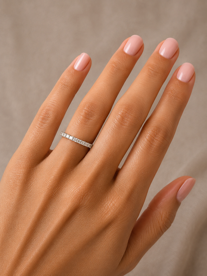 Lab Grown Diamond 9174946 ~ Princess Cut Eternity Band