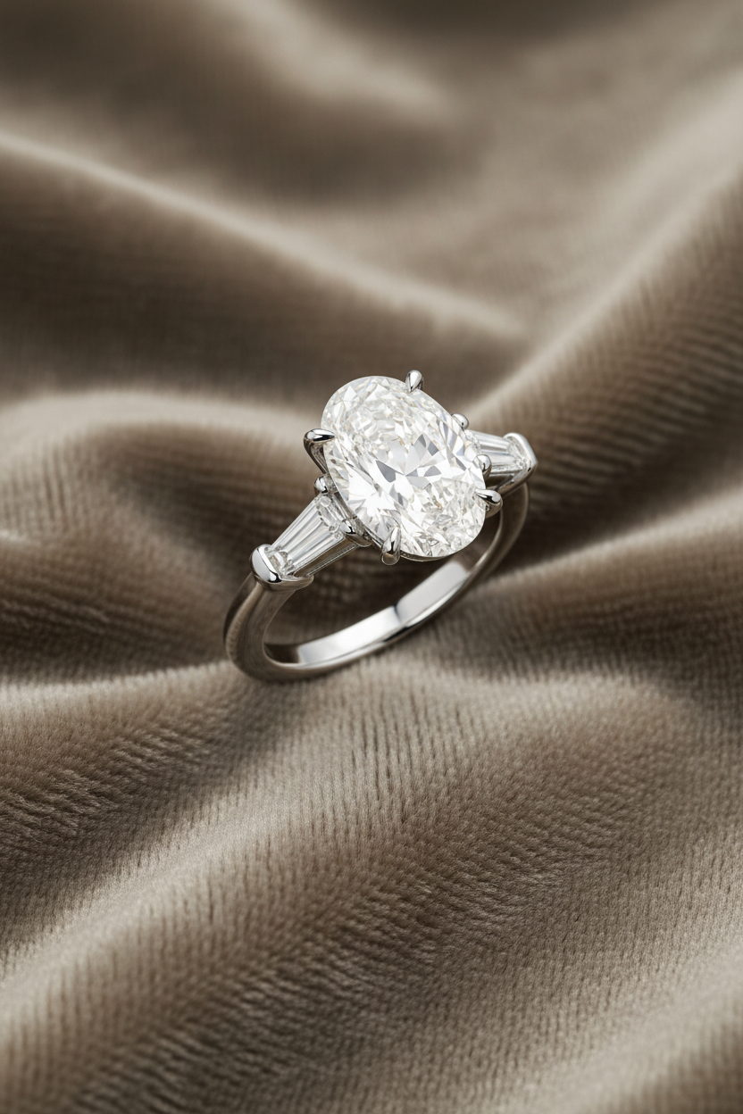 3.07 carats Lab Grown Diamond ENGR10036~ Mary