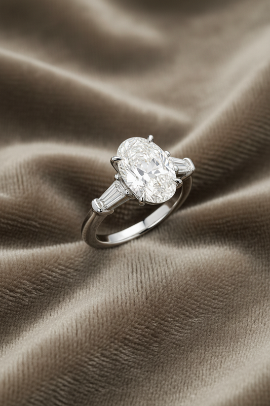 3.07 carats Lab Grown Diamond ENGR10036~ Mary