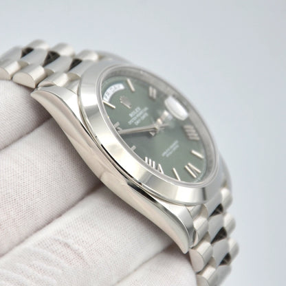 Rolex c Day Date President Platinum Green 40mm