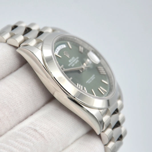 Rolex c Day Date President Platinum Green 40mm