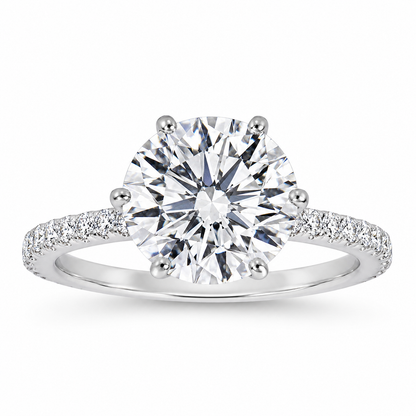 "ENGR02916" Six Prong Solitaire Diamond Engament Ring