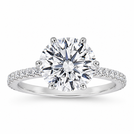 "ENGR02916" Six Prong Solitaire Diamond Engament Ring