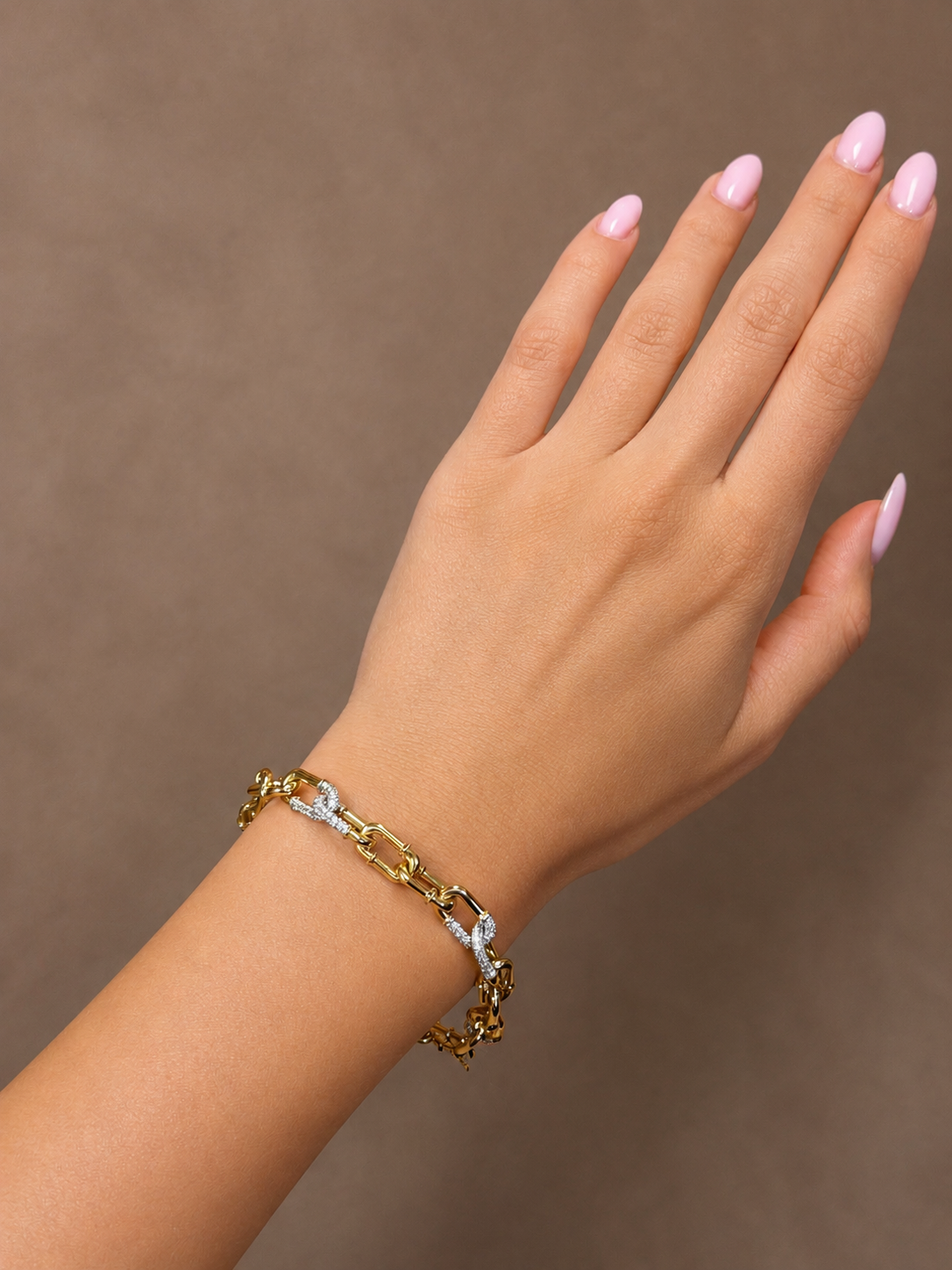 Celeste Link Bracelet~ 18K Yellow Gold 3.83 carats
