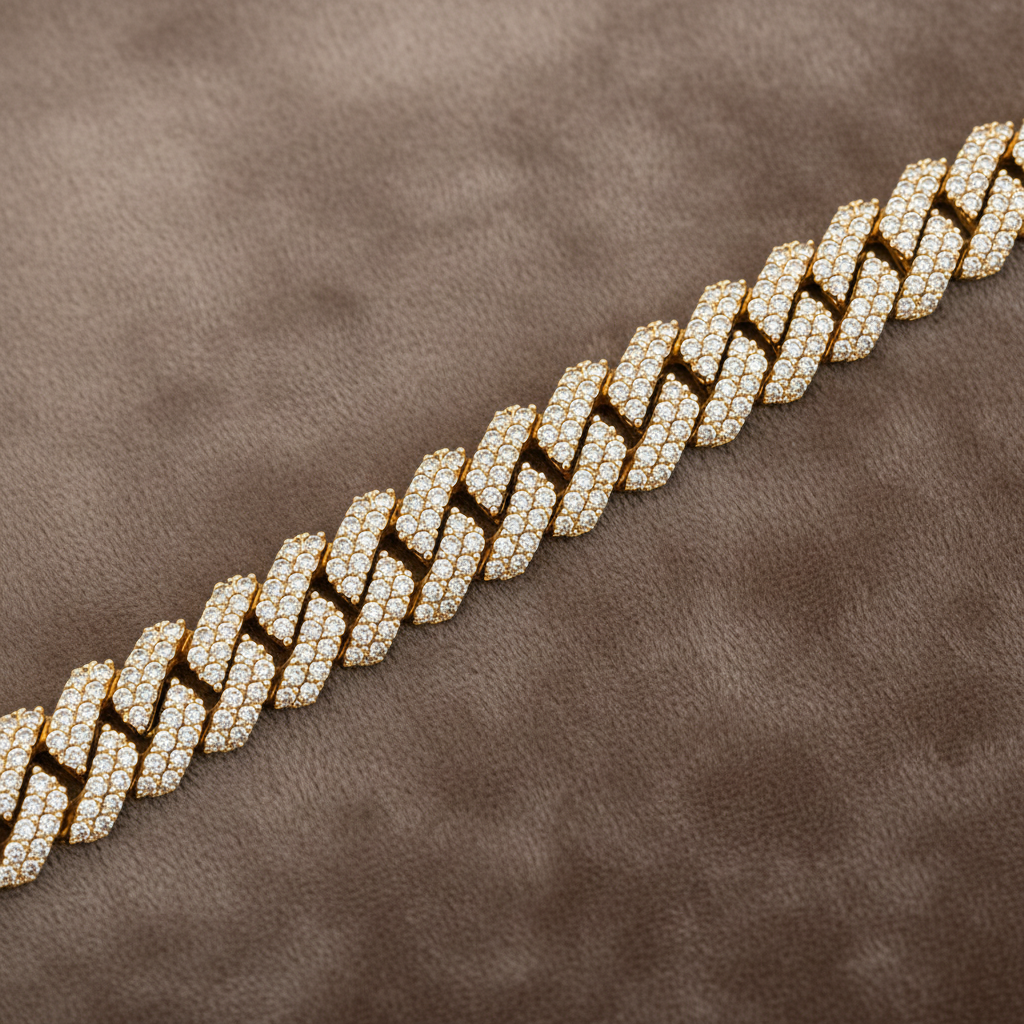 Diamond Cuban Link Bracelet BRAC10189~ 4.25 carats 14K Yellow Gold