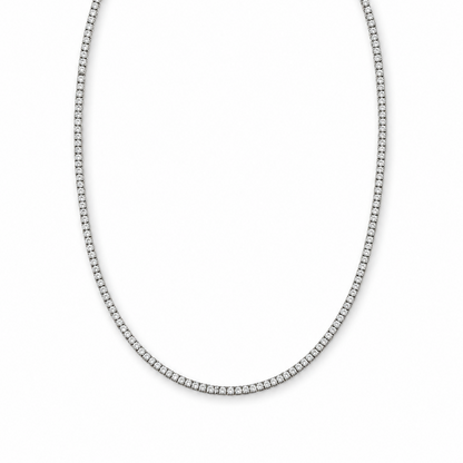 Lab Grown Diamond Necklace NECK1120 ~ 7 carats 14K White Gold
