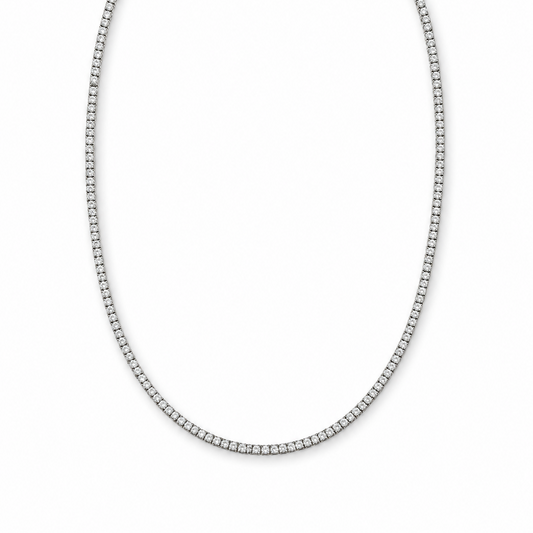 Lab Grown Diamond Necklace NECK1120 ~ 7 carats 14K White Gold