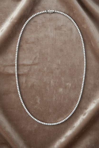Lab Grown Diamond Necklace NECK1120 ~ 7 carats 14K White Gold