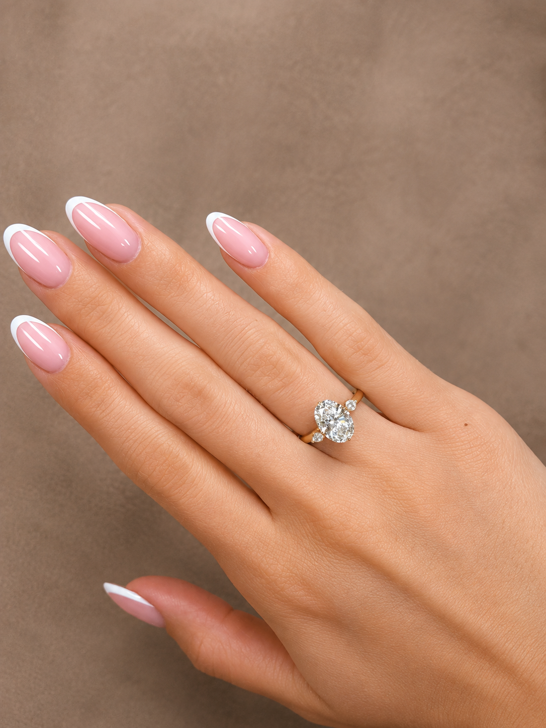 3.02 carats Lab grown Diamond ENG10045~Lydia