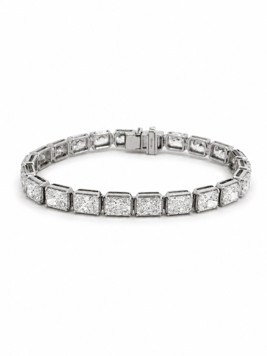 Lab Grown Diamond Tennis Bracelet ~ BRAC10227 Radiant Cut