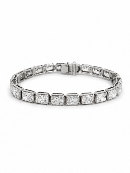 Lab Grown Diamond Tennis Bracelet ~ BRAC10227 Radiant Cut