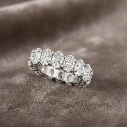 Lab Grown Diamond ETNBD1093~ Oval cut eternity band