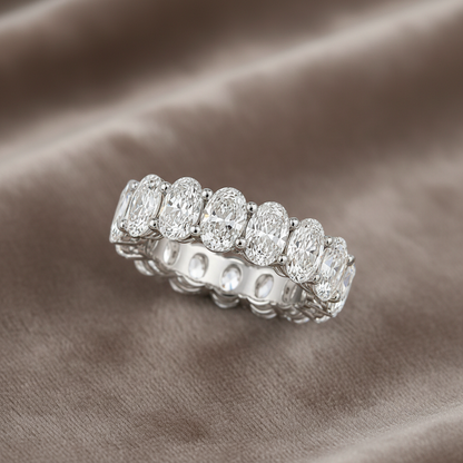 Lab Grown Diamond 9076116~ Oval Cut Eternity Band