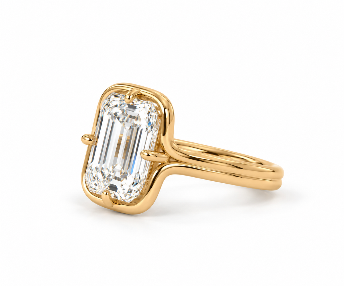 Lab Grown Diamond Engagment Ring Ashoka Cusion Cut~ Odette 5.53 carats