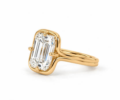 Lab Grown Diamond Engagment Ring Ashoka Cusion Cut~ Odette 5.53 carats