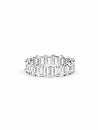 5.25 carat Lab Grown Diamond 30037~ Emerald Cut Eternity Band