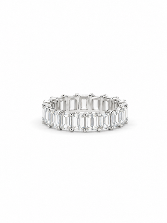 5.25 carat Lab Grown Diamond 30037~ Emerald Cut Eternity Band