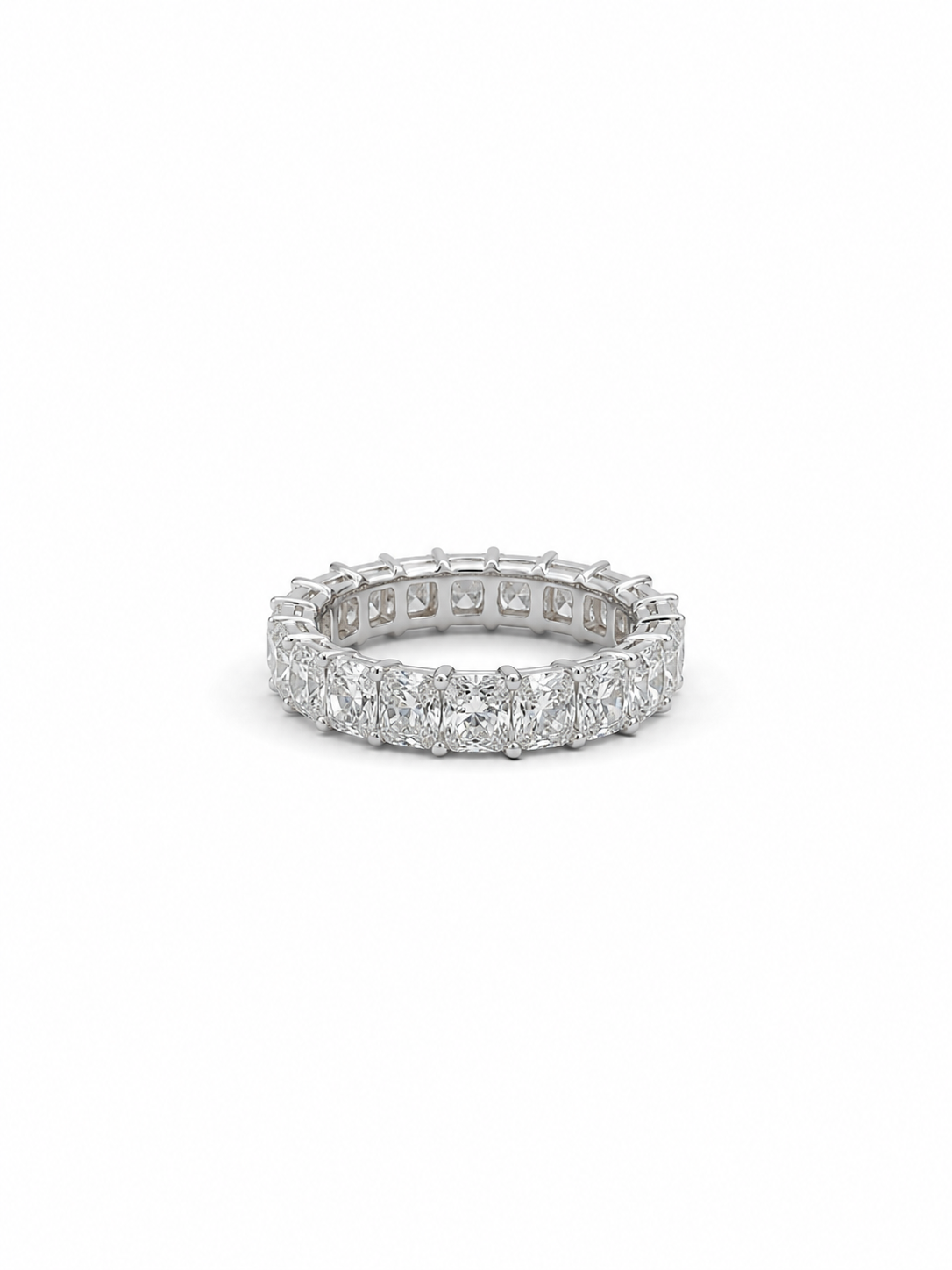 7.29 carats Lab Grown Diamond 9074690~ Radiant Cut Eternity Band