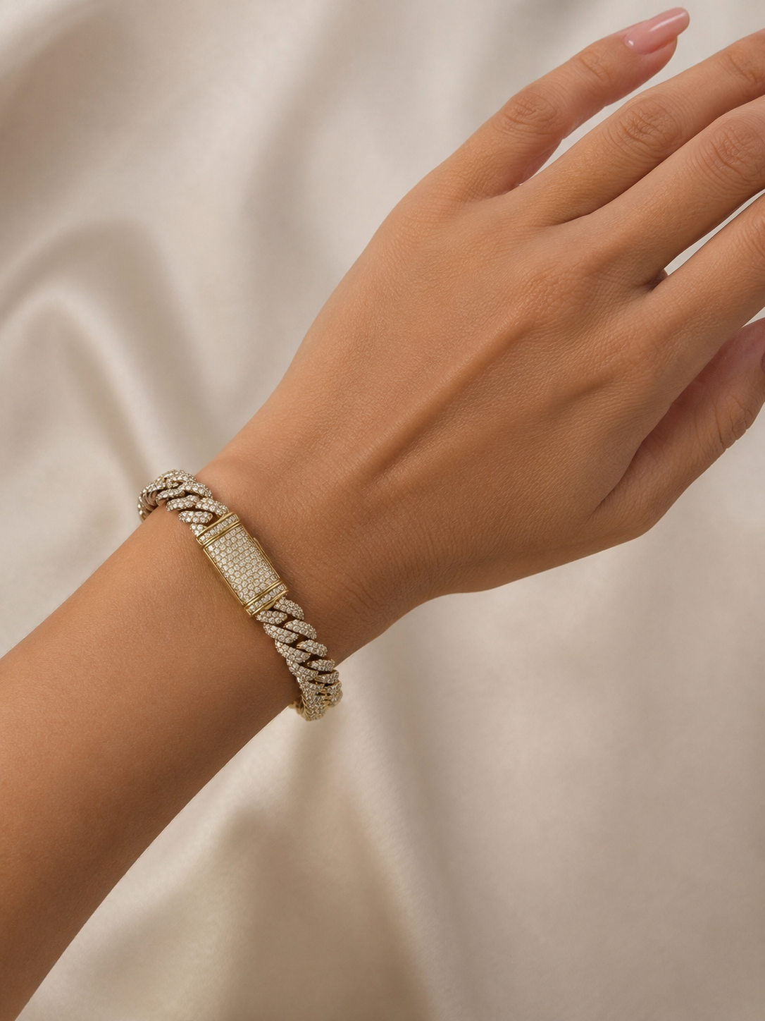 Diamond Cuban Link Bracelet BRAC10189~ 4.25 carats 14K Yellow Gold