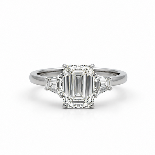 Lab Grown Diamond ENG10031 ~ Melaniee 3.10 carats Platinum