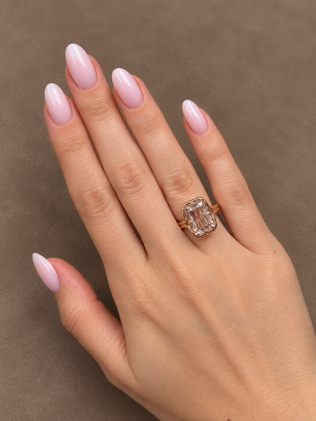 Lab Grown Diamond Engagement Ring Ashoka Cushion Cut~ 14K Rose Gold Odette 5.56 ct