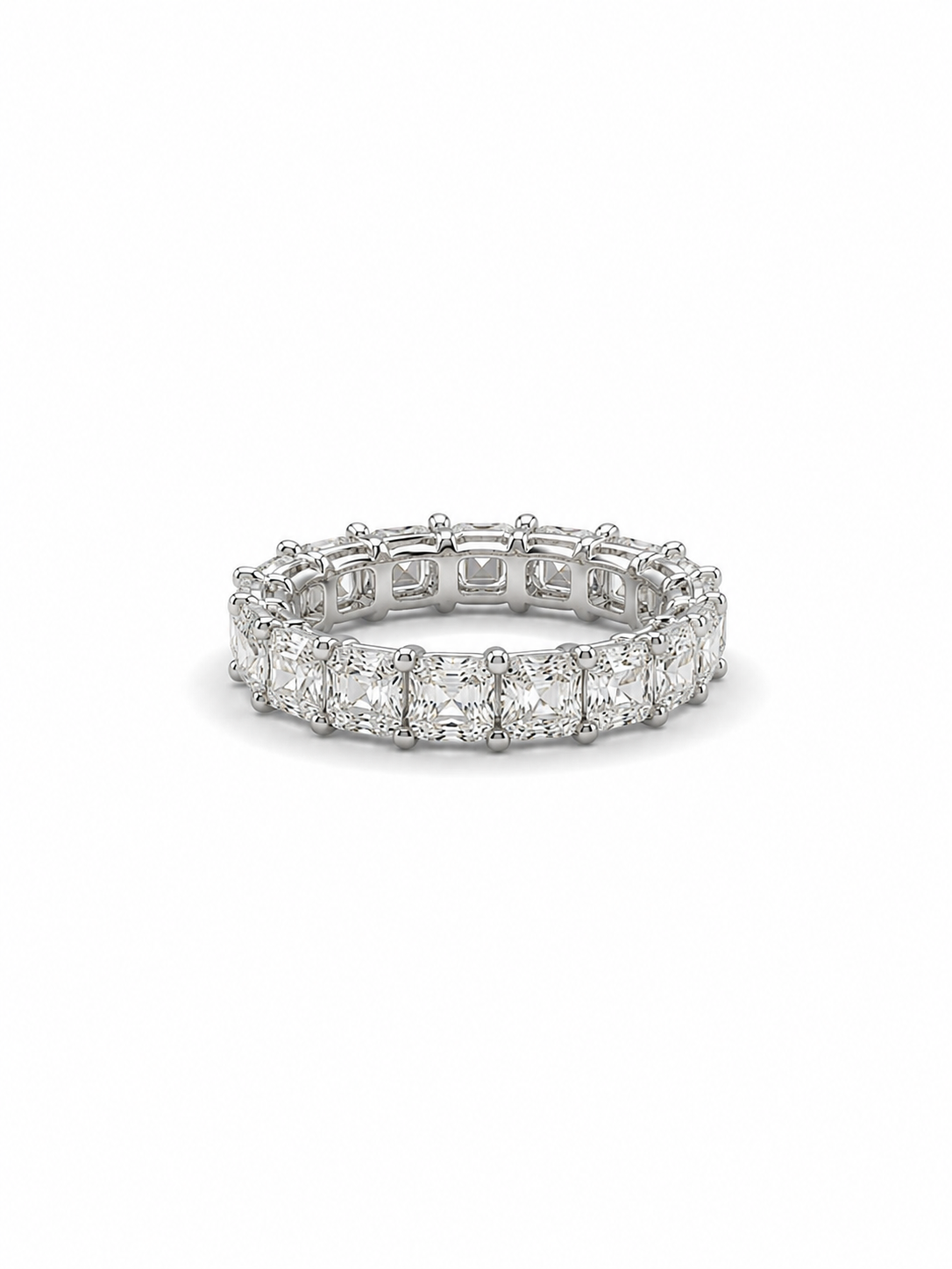 5.16 carats Lab Grown Diamonds 9147150 ~ Cushion Cut Eternity Band