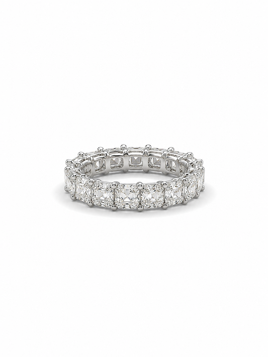 5.16 carats Lab Grown Diamonds 9147150 ~ Cushion Cut Eternity Band