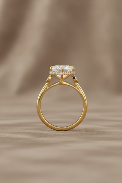 3.02 carats Lab grown Diamond ENG10045~Lydia