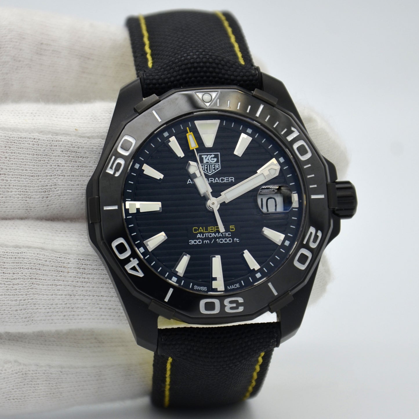 Tag Heuer Aquaracer 41mm Black Dial Mens Watch WAY218A.FC6362