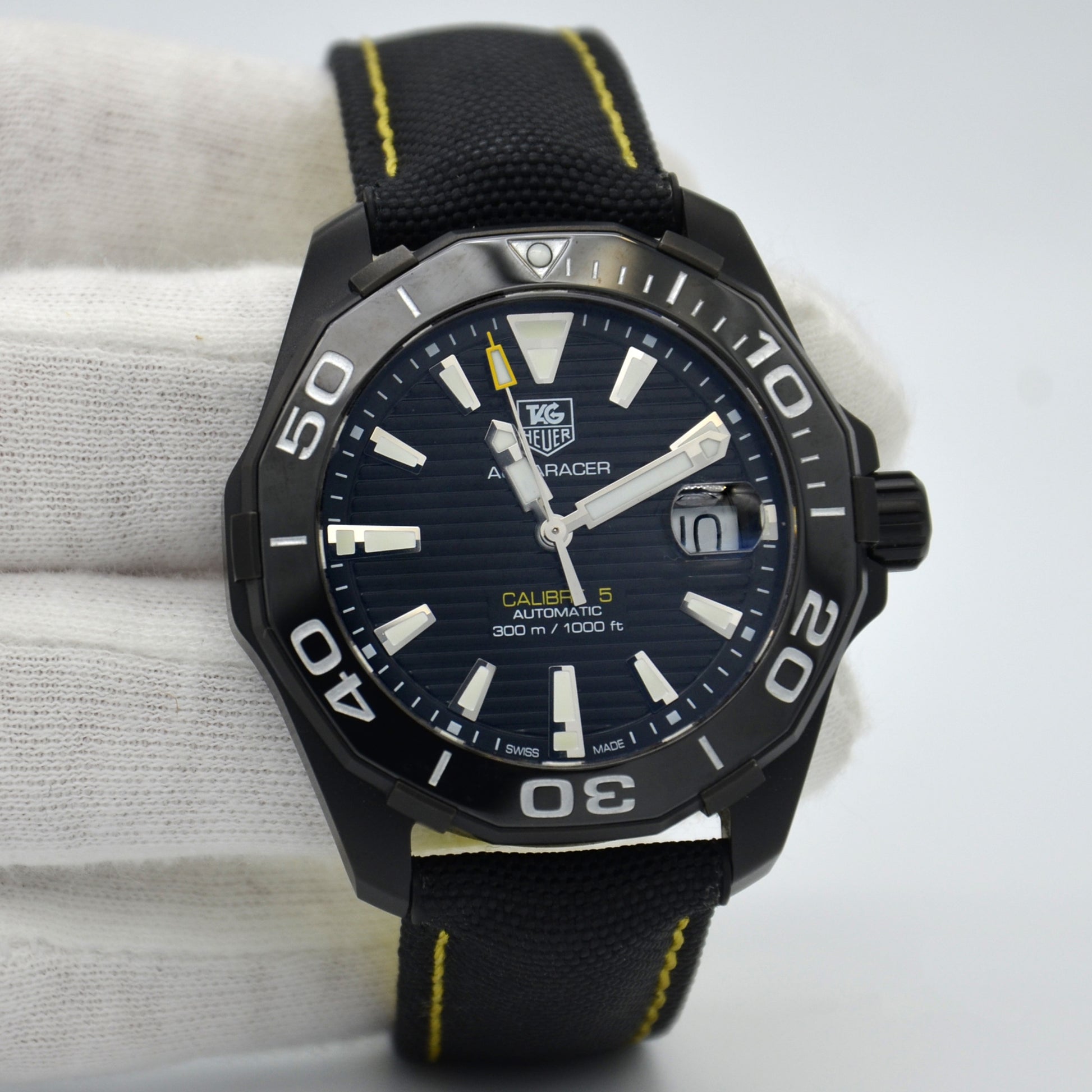 Tag Heuer Aquaracer 41mm Black Dial Mens Watch WAY218A.FC6362