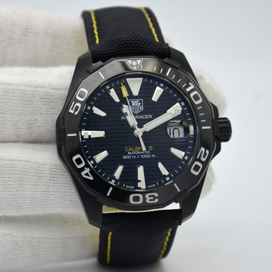 Tag Heuer Aquaracer 41mm Black Dial Mens Watch WAY218A.FC6362