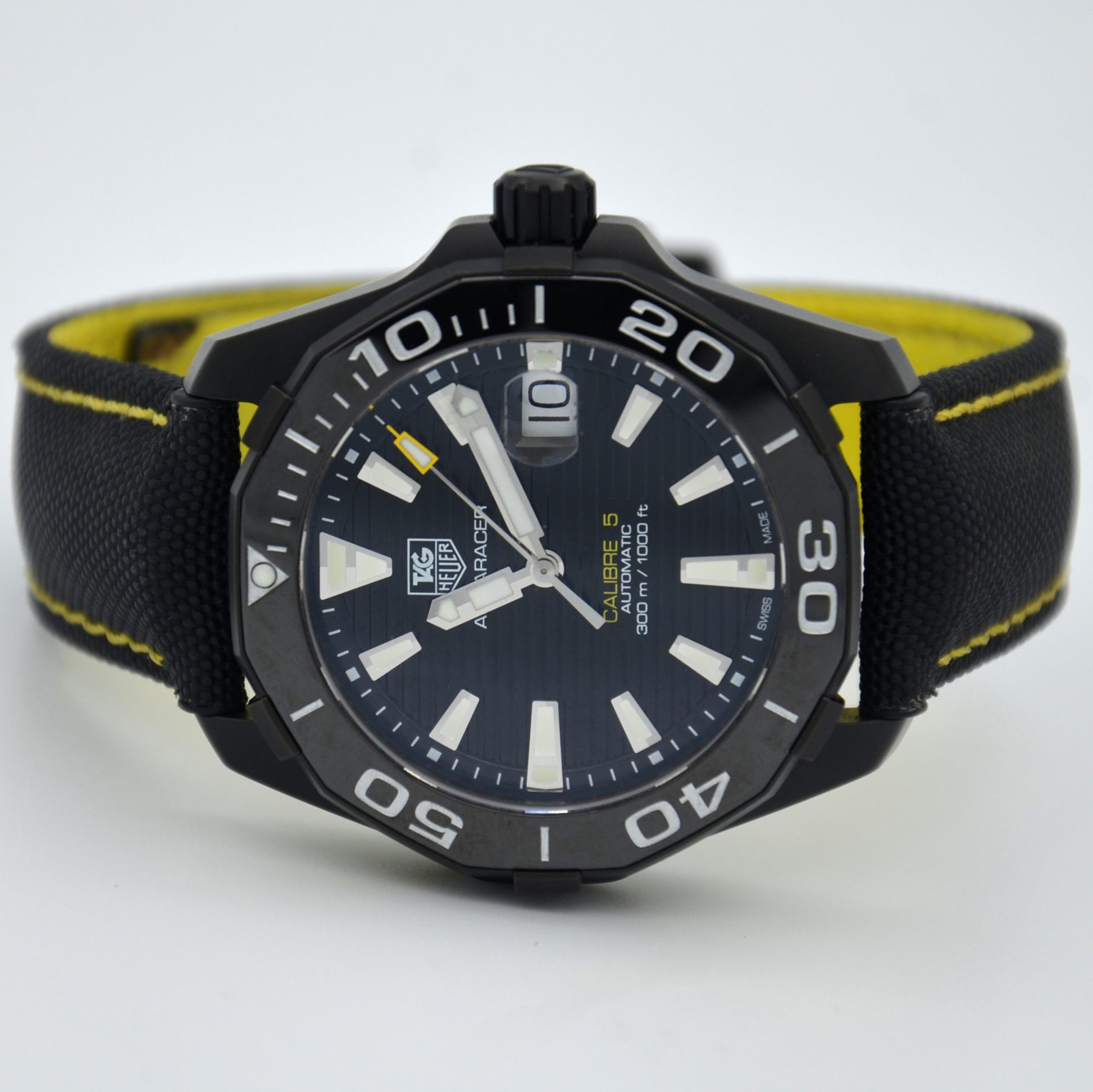 Tag Heuer Aquaracer 41mm Black Dial Mens Watch WAY218A.FC6362