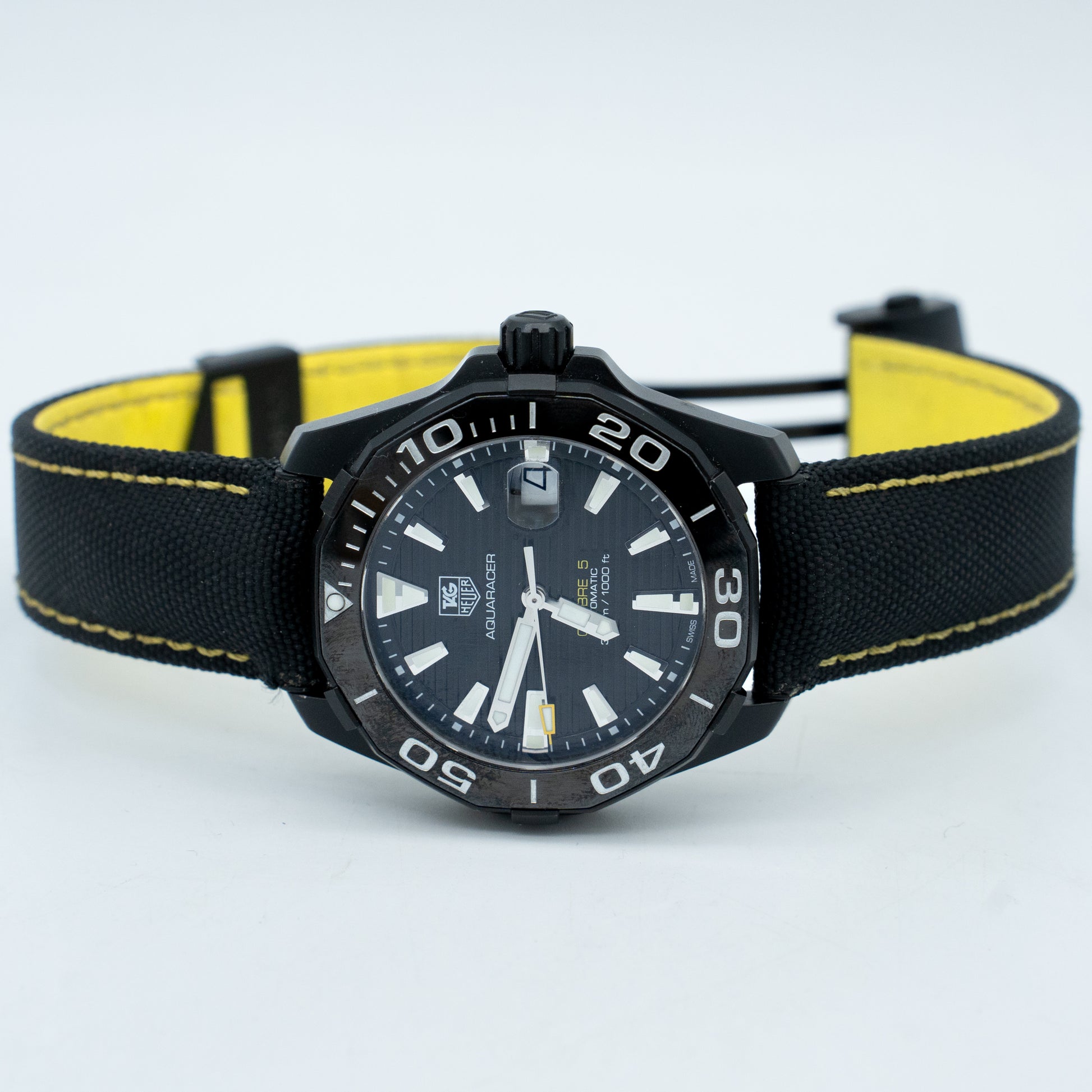 Tag Heuer Aquaracer Automatic Black Dial Mens Watch WAY218A.FC6362