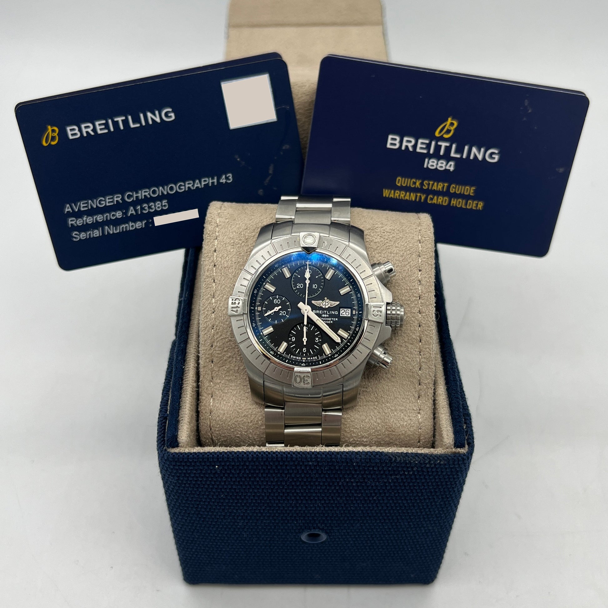 Breitling Avenger Chronograph 43mm A13385101B1A1 Black Dial