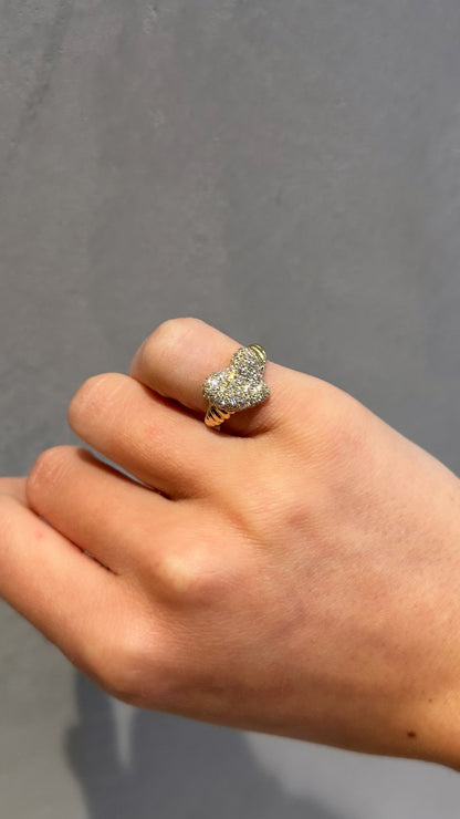 18K Yellow & Diamond Pinky Ring