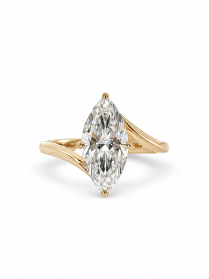 Lab Grown Diamond Engagement Ring Marquise Cut ~ Sasha 3.09 ct