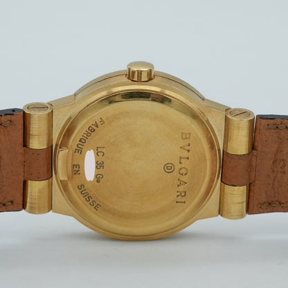 Bulgari Diagono Automatic Yellow gold White Dial 35mm LCV 35 G