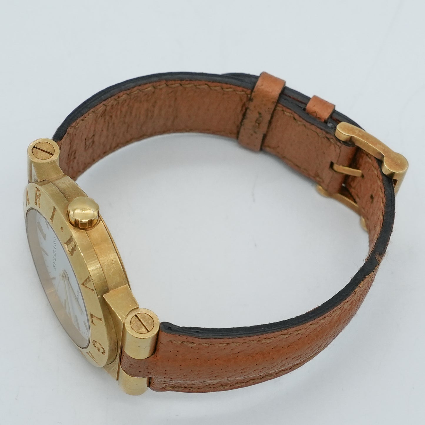 Bulgari Diagono Automatic Yellow gold White Dial 35mm LCV 35 G
