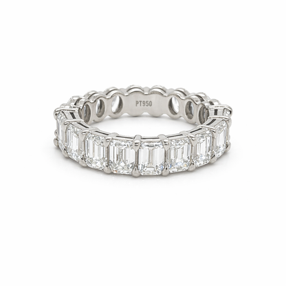 5.74 Carat Shared Prong Diamond Eternity Band in Platinum 5.74 ct. tw.