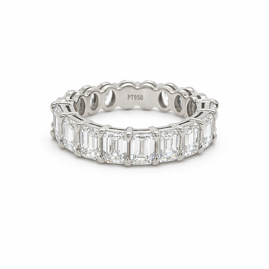 5.74 Carat Shared Prong Diamond Eternity Band in Platinum 5.74 ct. tw.
