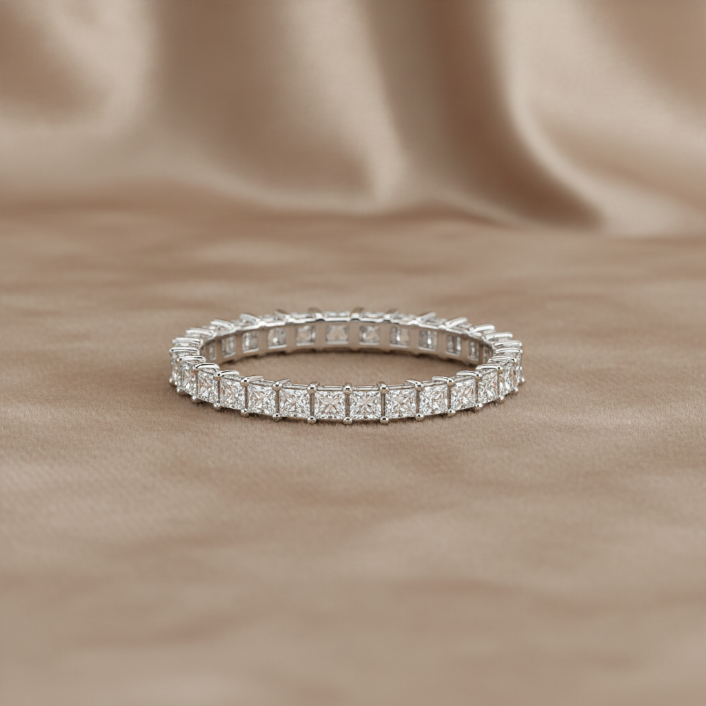 Lab Grown Diamond 9174946 ~ Princess Cut Eternity Band