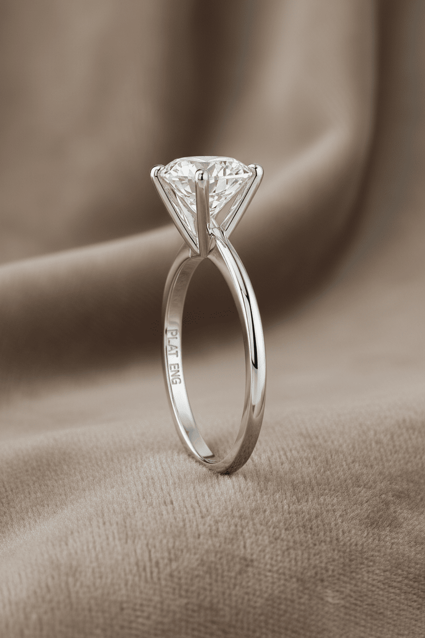 2.01 Round Solitaire Diamond Engagement Ring G SI2