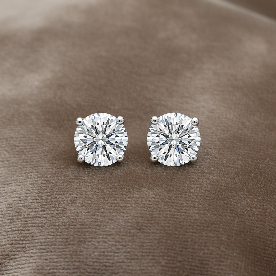 Lab Grown Diamond Studs EARR10305~ 8.11 carats