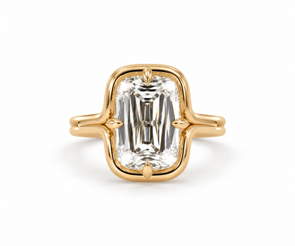 Lab Grown Diamond Engagment Ring Ashoka Cusion Cut~ Odette 5.53 carats