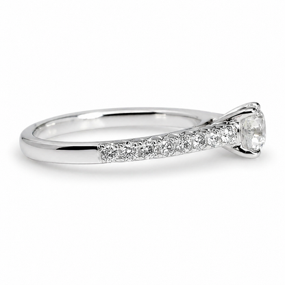 "ENGR03194" Round Diamond Engagement Ring 0.70ct