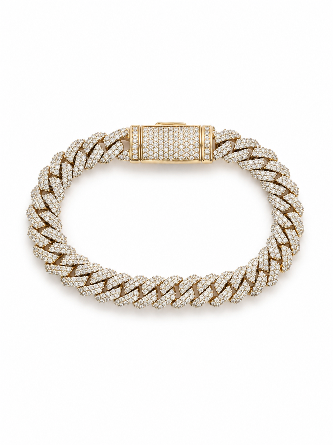 Diamond Cuban Link Bracelet BRAC10189~ 4.25 carats 14K Yellow Gold